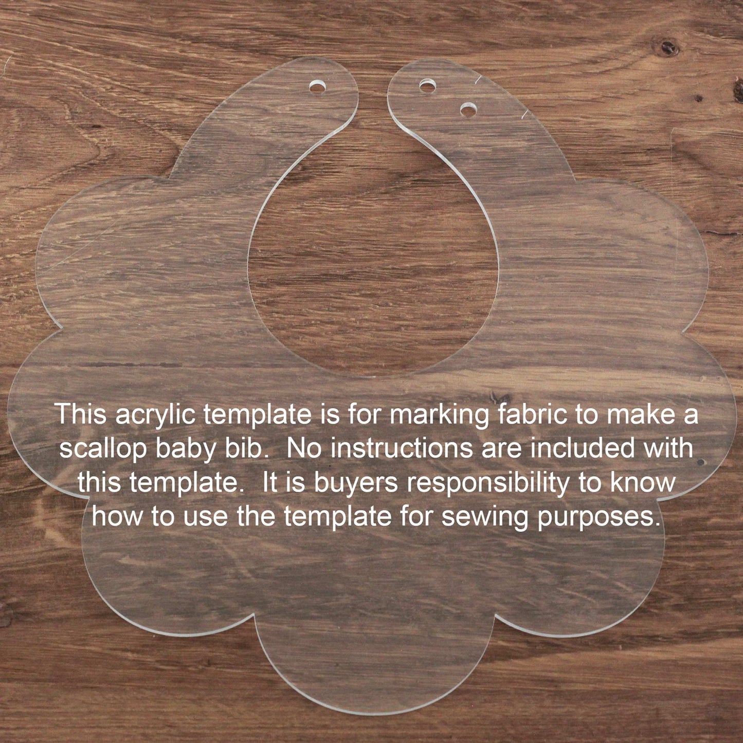 acrylic bib template