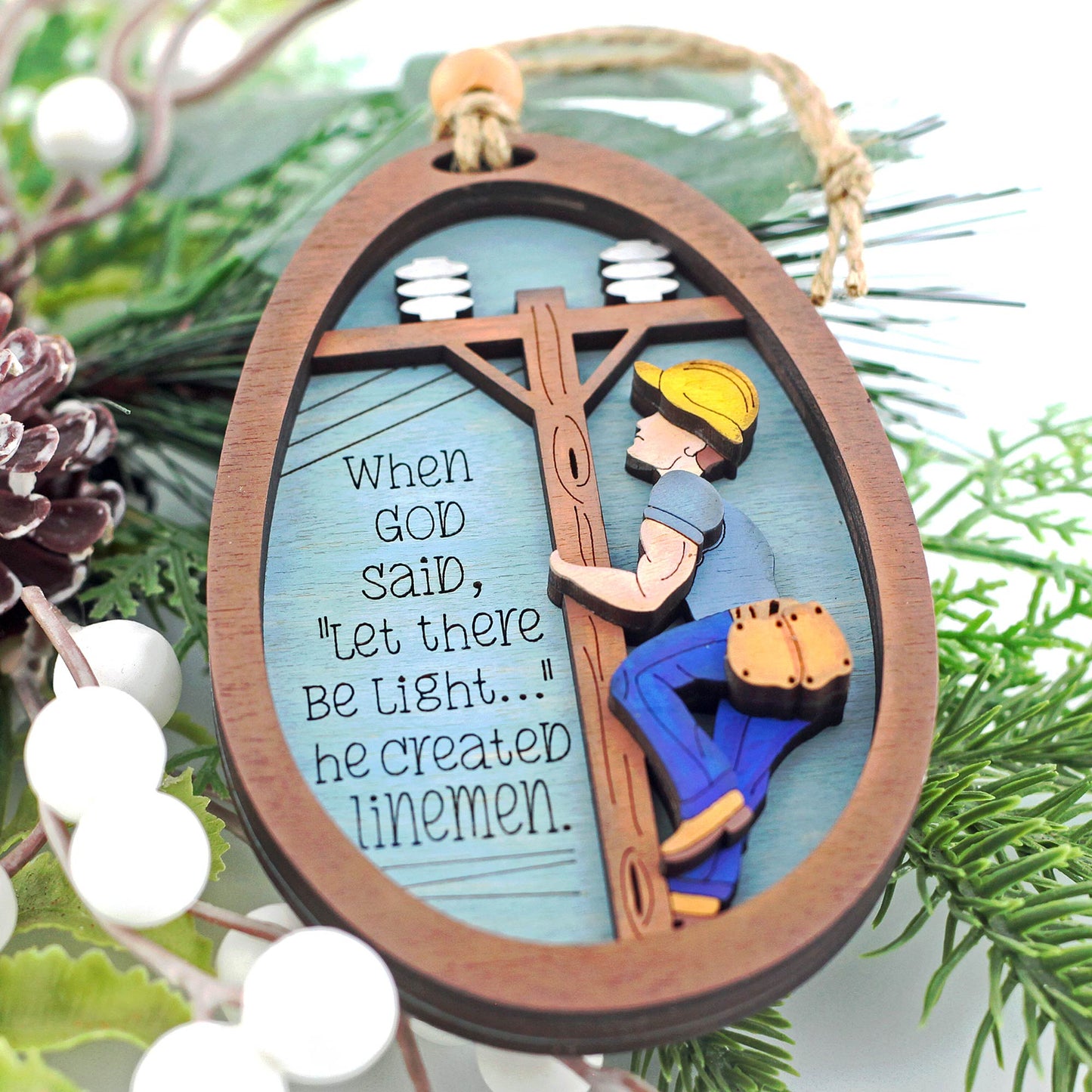 lineman ornament
