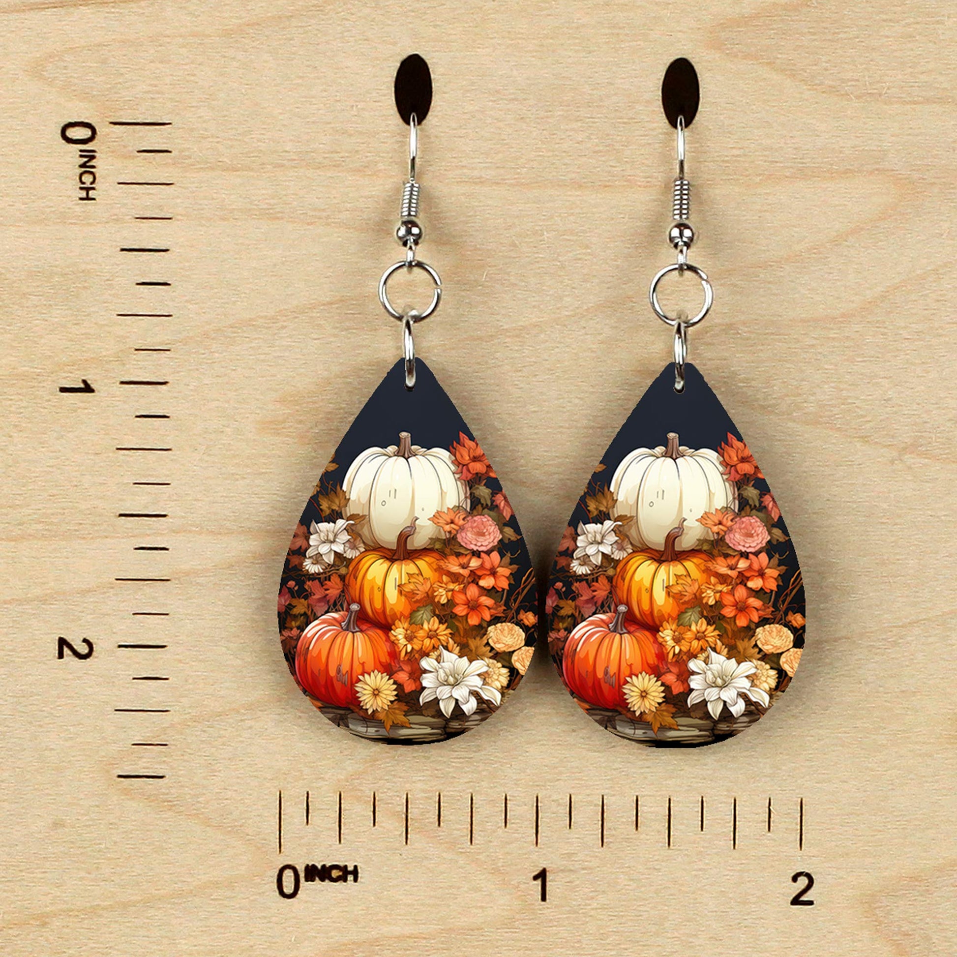 pumpkin dangle earrings